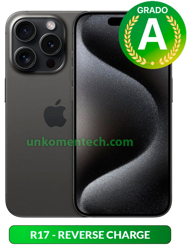 iPhone 15 Pro Max Ricondizionato Grado-A, smartphone Apple 5G certificato, disponibile in vari colori e capacità di memoria
