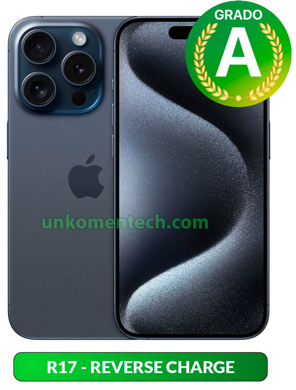 iPhone 15 Pro Max Ricondizionato Grado-A, smartphone Apple 5G certificato, disponibile in vari colori e capacità di memoria