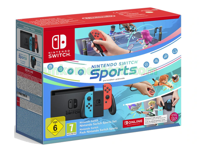 Switch Console 1.1 Neon Blue / Neon Red + Switch Sport + Fascia + 12 Mesi NSO - Unkomen Tech